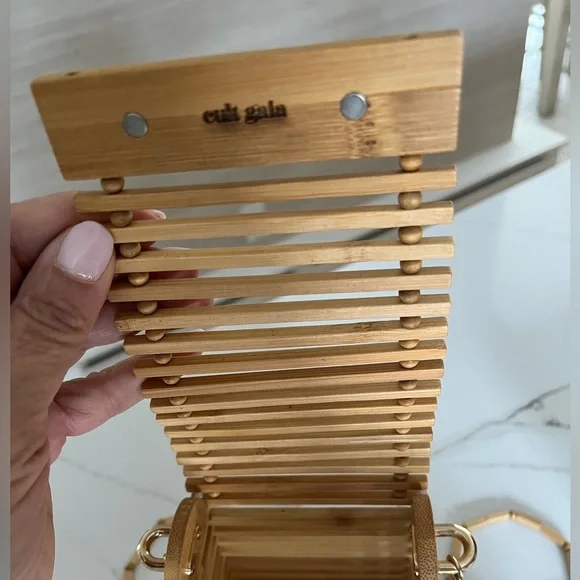 Beautiful Cult Gaia Sylva Bamboo Cage Cross Body/ Shoulder